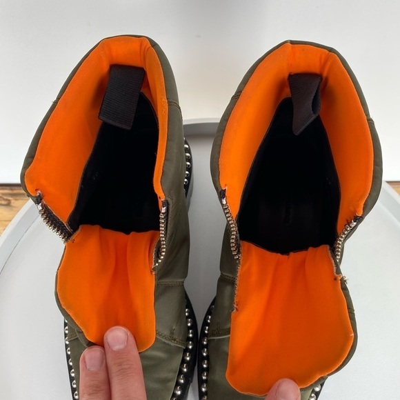 ALEXANDER WANG Cooper Army green Combat Boots Womens size 36 US size 6 - Picture 5 of 11